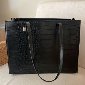 Beis Work Tote - Black Croc